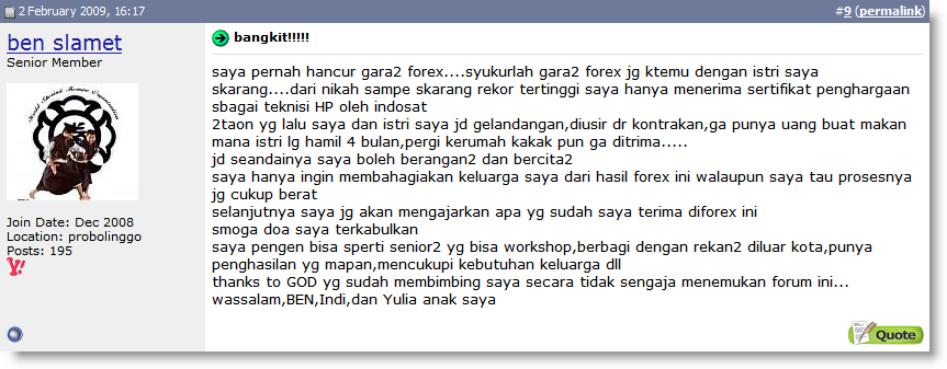 postingan ben slamet 1